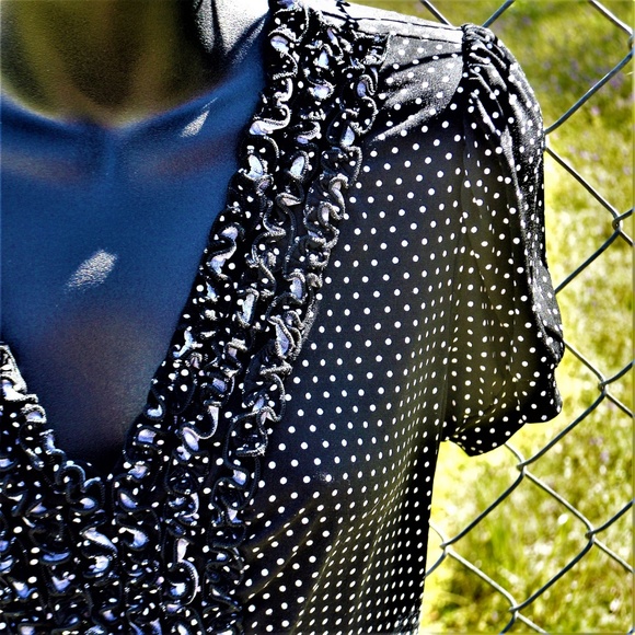 Polka Dot Dress Chris McLaughlin Knee Leng… - Picture 4 of 7